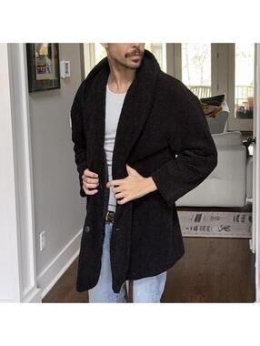 🖤 Lucky Brand Faux Fur Coat Women’s Large Chic Tailored Winter Jacket